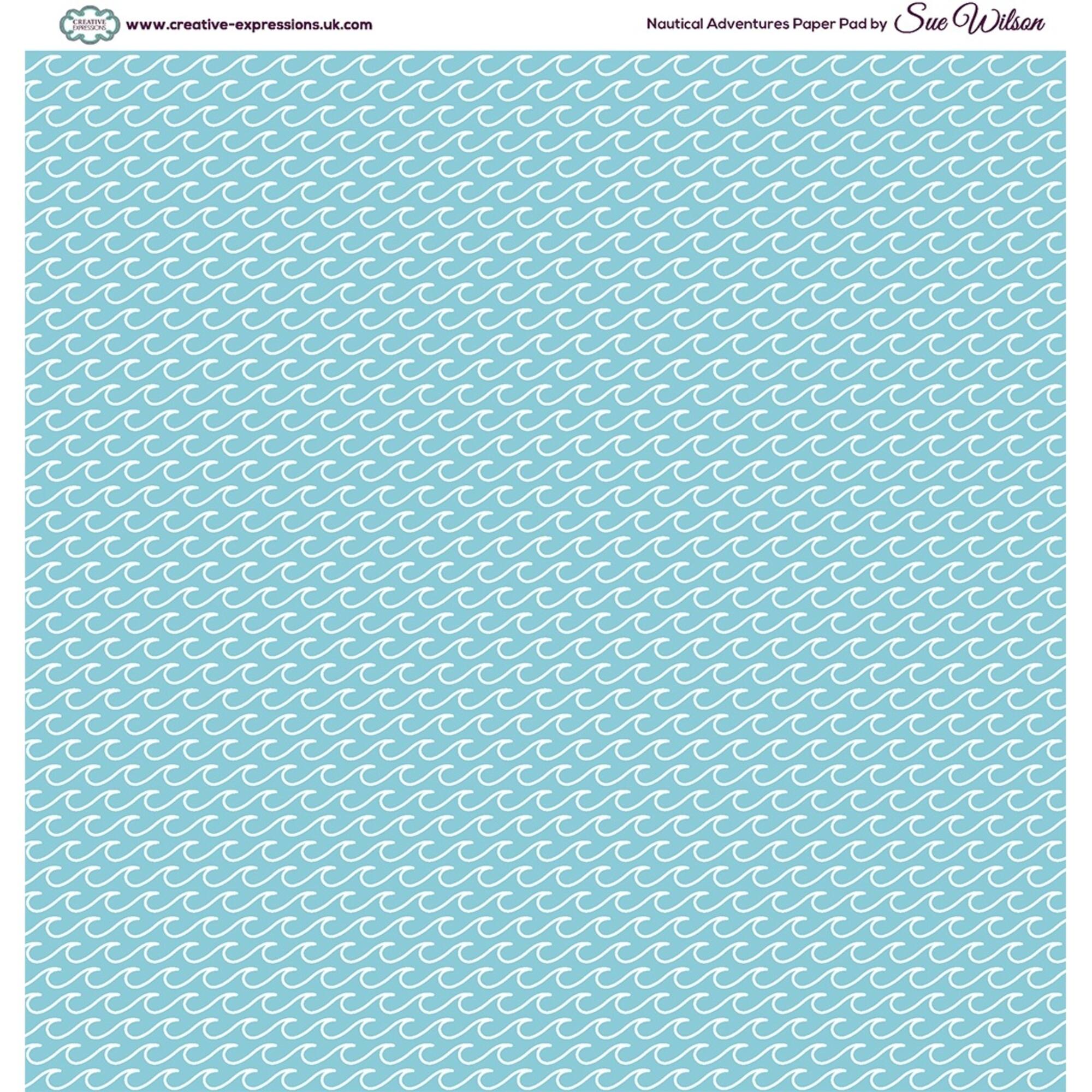 Creative Expressions Single-Sided Paper Pad 8" x 8" 24 ct. Nautical Adventure By Sue Wilson